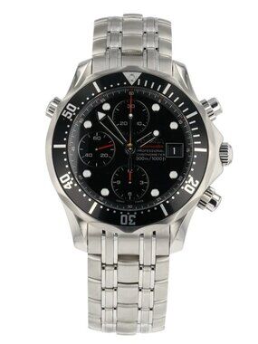 Omega Seamaster Steel Black Dial 41.5mm Auto Men's Watch